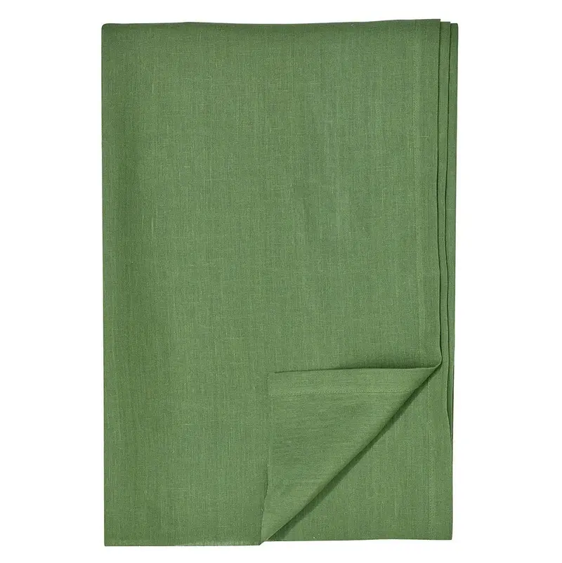 Svanefors Ingrid pöytäliina pellava/puuvilla 140*250cm, vihreä