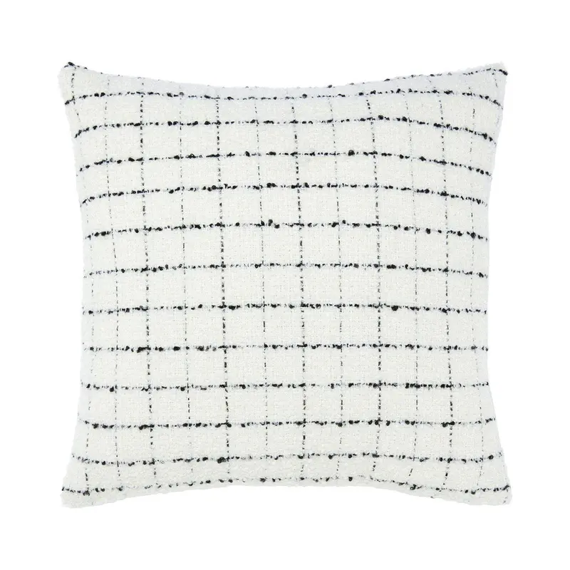Svanefors Karl tyynynpäällinen 45*45cm, valkoinen/musta