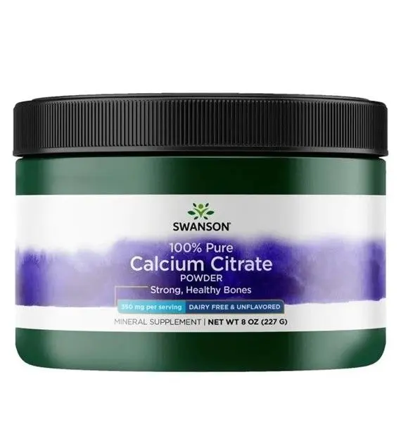 Swanson Calcium Citrate Powder  (Parasta ennen 31.10.2026)