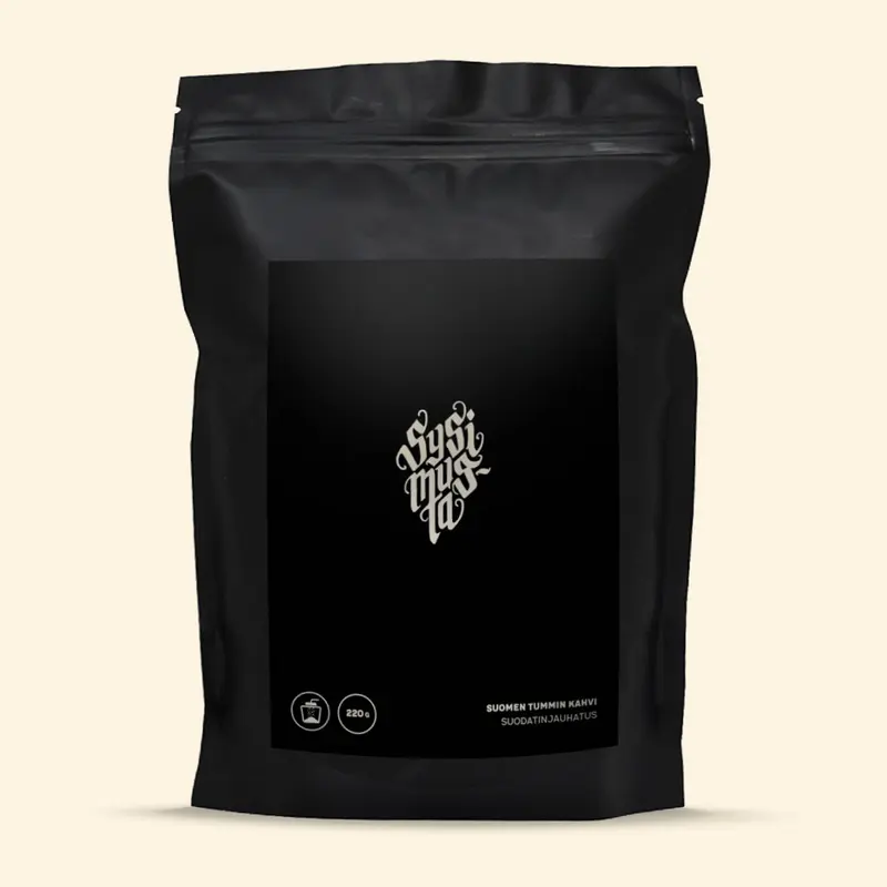 Sysimusta – Erittäin tummapaahtoinen kahvi