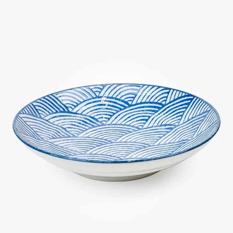 Syvä Japanilainen Lautanen - Seigaiha
