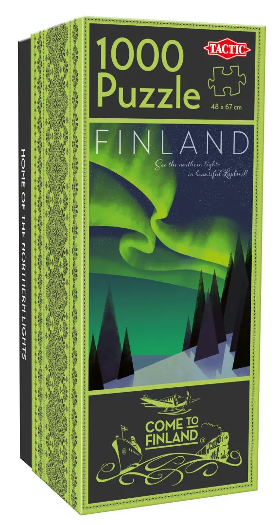 Tactic Come to Finland palapeli "Northern Lights" 1000 palaa