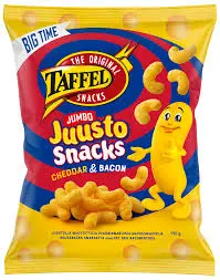 Taffel Jumbojuusto bacon & cheddar maustettu juustosnacks 190g