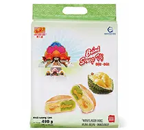 TAN HUE VIEN, PIA CAKE WITH MUNG BEANS, PANDAN & DURIAN 480G