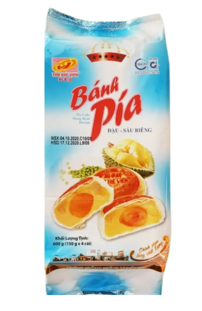 TAN HUE VIEN, PIA CAKE WITH SALTED YOLK, PIA TRUNG MUOI, 600G