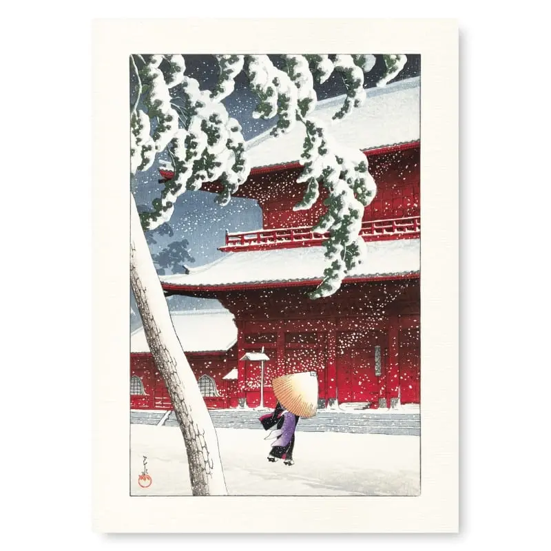 Temple Zojo Japanilainen juliste