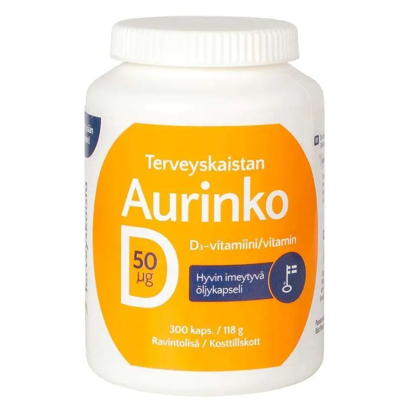 Terveyskaista D-vitamiini 50 mikrog