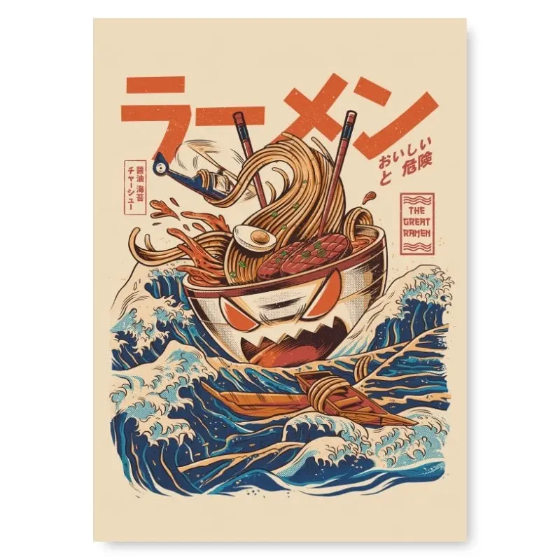 The Great Ramen of Kanagawa Japanilainen juliste