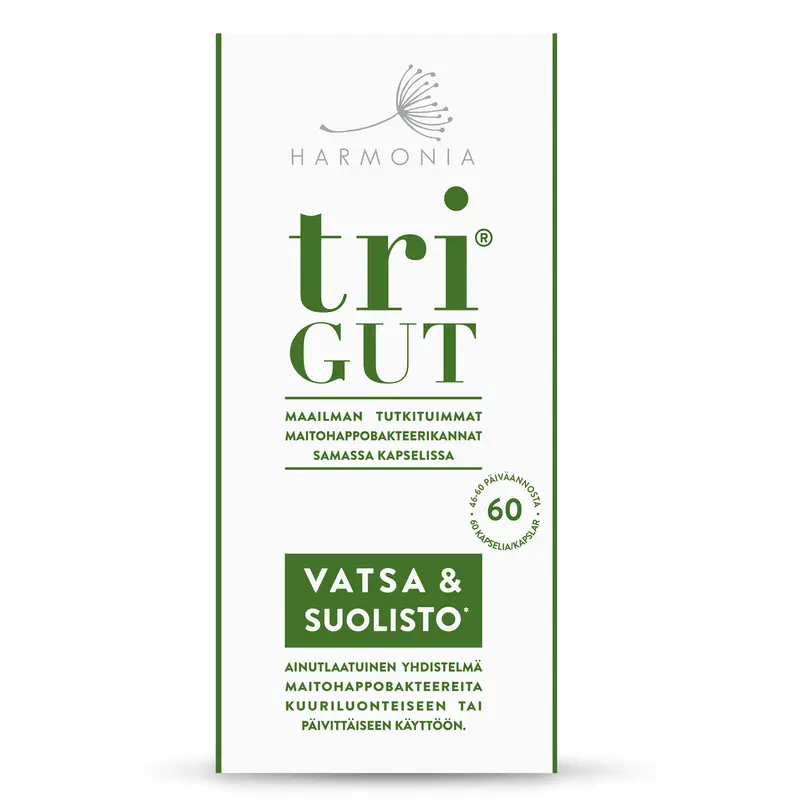 triGUT maitohappobakteerivalmiste, 60 kaps.