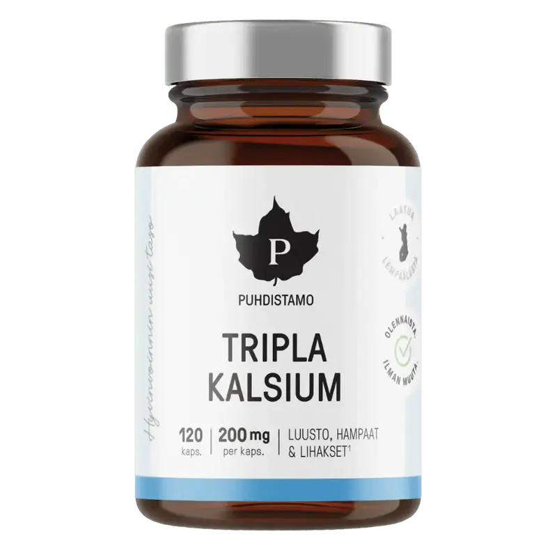 Tripla Kalsium 120 kaps, Puhdistamo