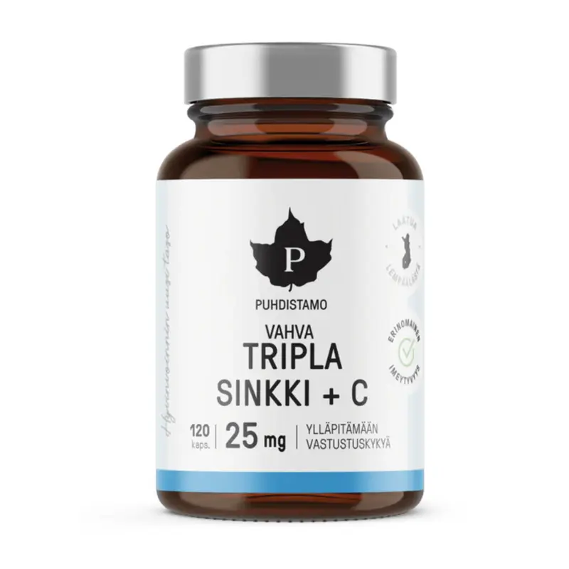 Tripla-sinkki + C, 120 kaps