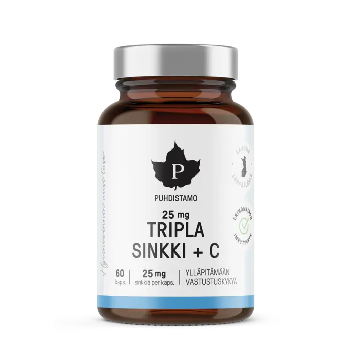 Tripla-sinkki + C, 60 kpl