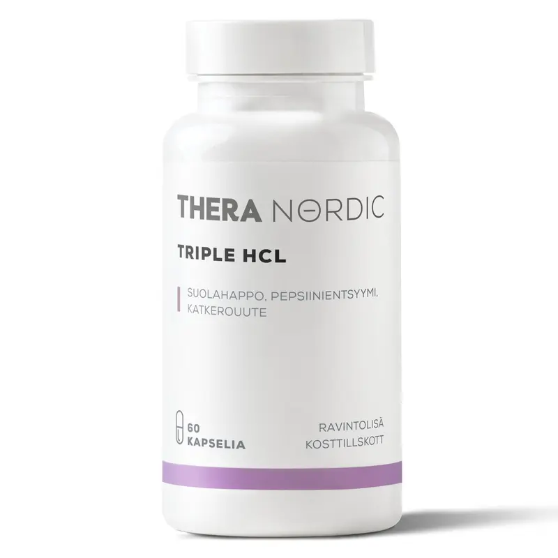 Triple HCL Suolahappo, 60 kaps.