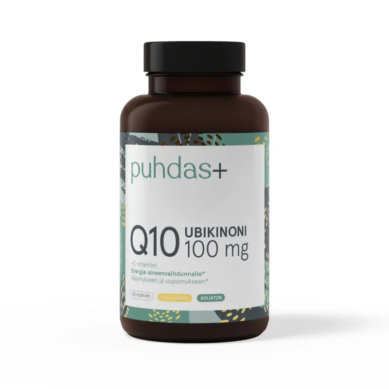 Ubikinoni, koentsyymi CoQ10 + C-vitamiini, 120 kaps.
