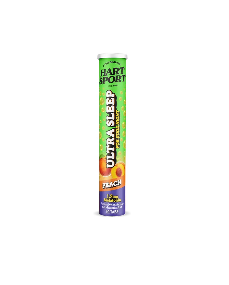 Ultra Sleep Melatoniiniporetabletit - Persikka 20 Poretablettia