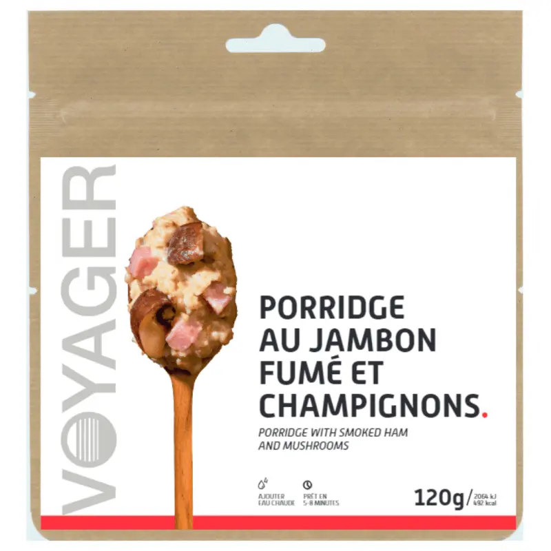 Vaeltajan savukinkku-herkkusienipuuro 130g/350g