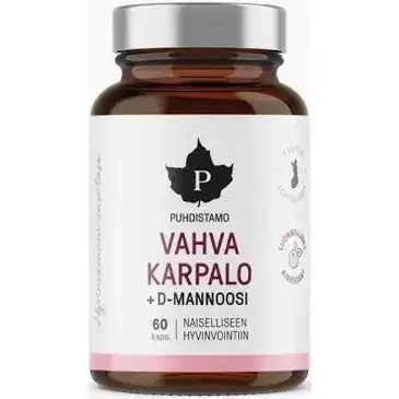 Vahva Karpalo + D-Mannoosi 60 kaps, Puhdistamo