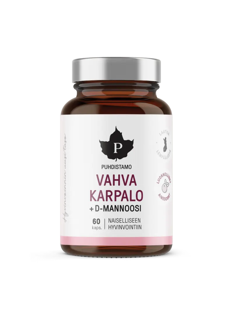 Vahva Karpalo + D-mannoosi - 60 kaps