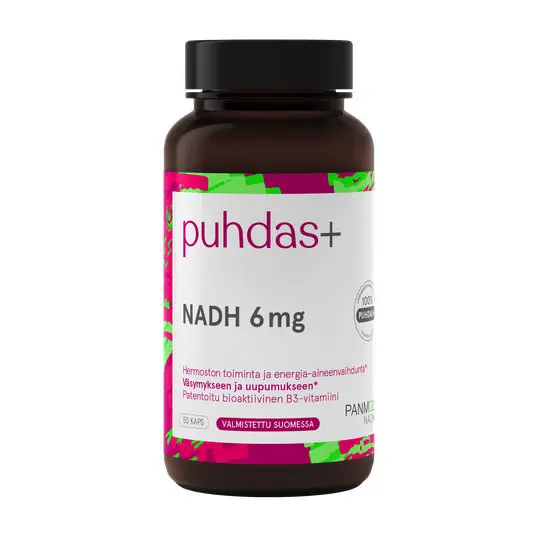 Vahva NADH, 6 mg, 50 vegekaps