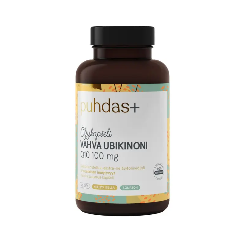 Vahva Ubikinoni Q10 100 mg Oliiviöljyssä, 120 kaps