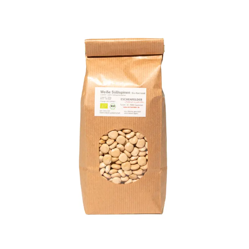 Valkolupiini siemenet luomu 500 g