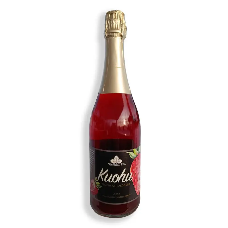 Vierulan Kuohu, mansikka 0,75l