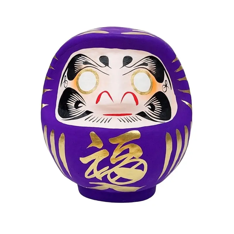 Violetti Japanilainen Daruma - 9-15 cm