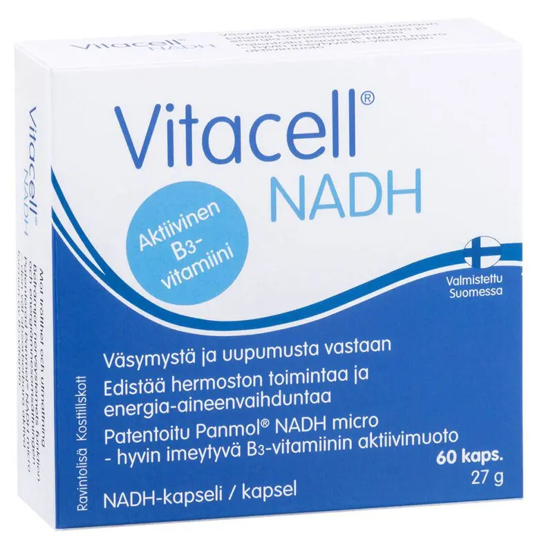 Vitacell NADH B3-vitamiinikapseli 60 kaps