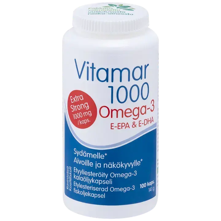 Vitamar 1000 Omega-3 kalaöljy 100 kaps.