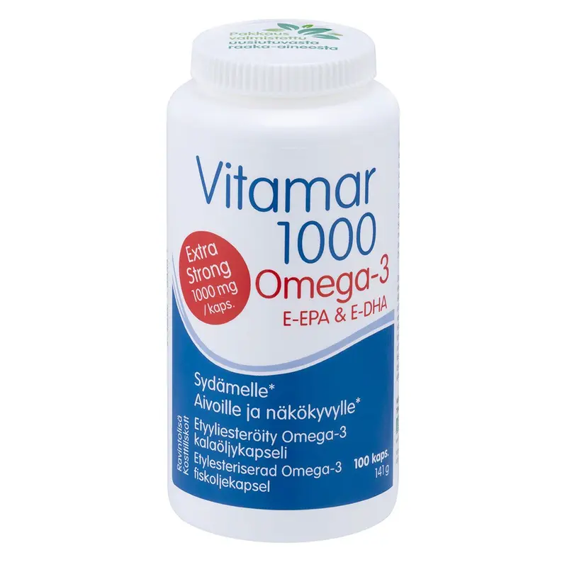 Vitamar 1000 Omega-3 kalaöljykapselit