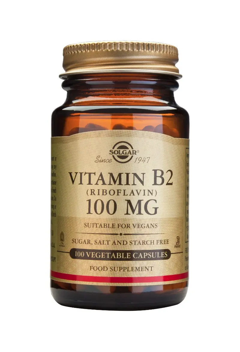 Vitamin B2 (Riboflaviini) 100mg 100kaps