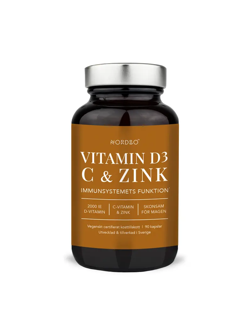 Vitamin D3, C & Zinc, 90 kaps