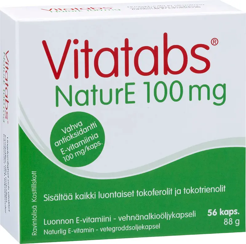 Vitatabs E 100 mg E-vitamiinikapseli 56 kaps