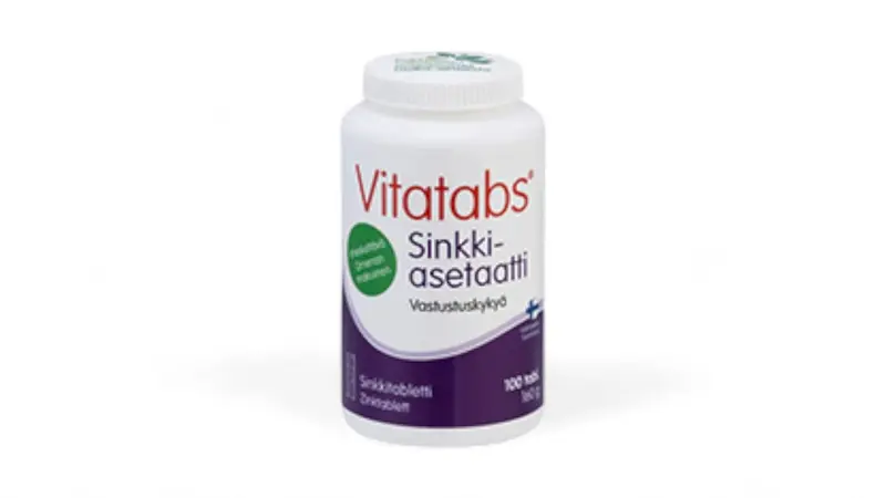 Vitatabs Sinkkiasetaatti Omena 100 tabl.