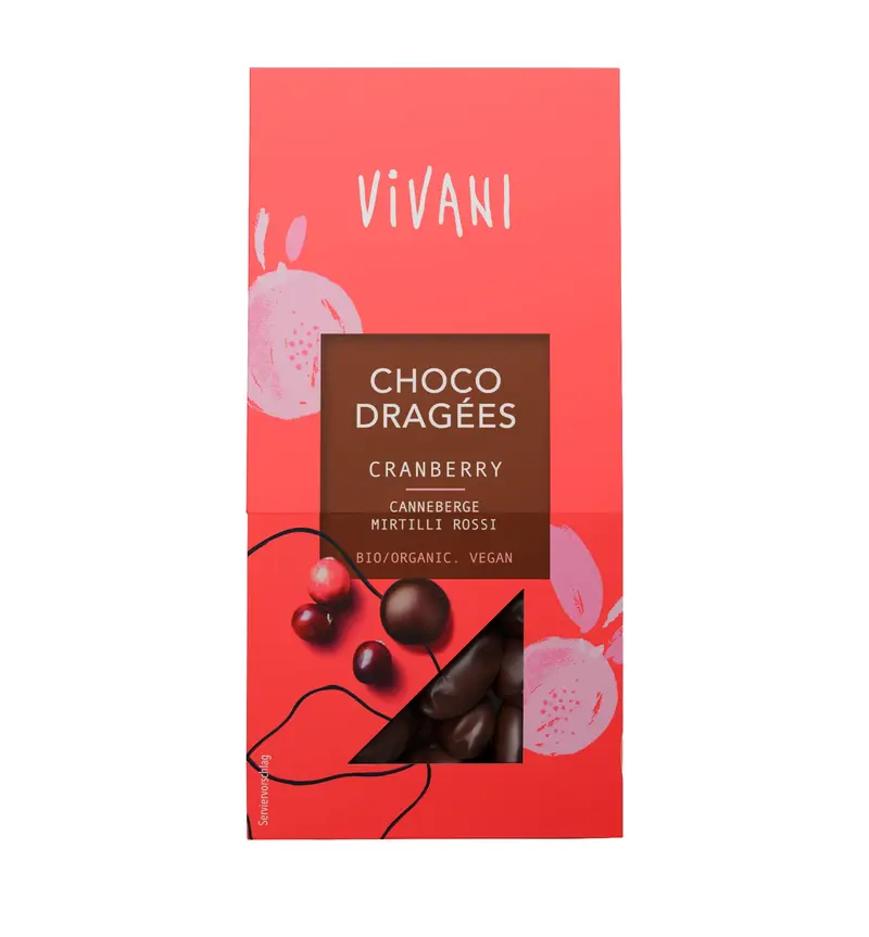 Vivani Suklaakuorrutetut Karpalot 75g