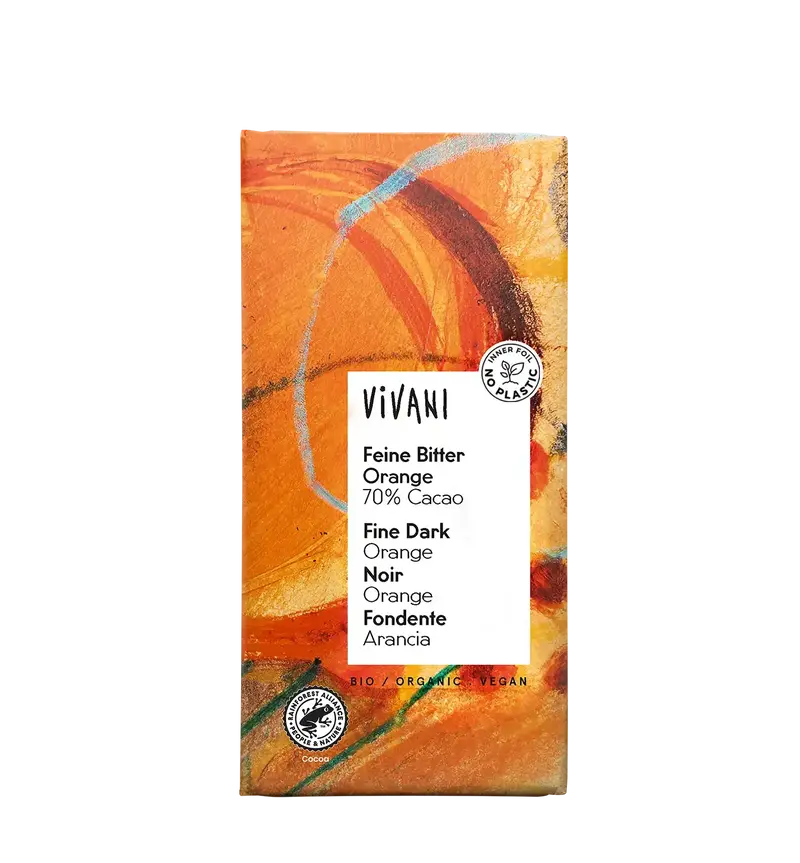 Vivani Tumma suklaa Appelsiini (L) 80g