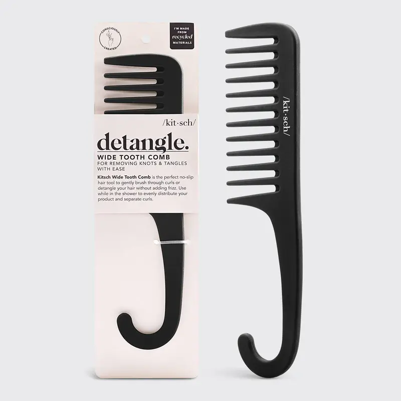 Wide Tooth Comb in Recycled Plastic, Kampa kierrätysmuovista