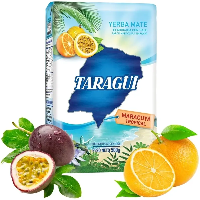 Yerba Mate Taragui Maracuya (Passionhedelmä) Tropical 500g