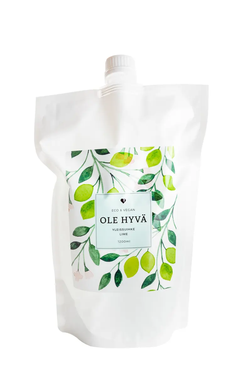 Yleissuihke, lime, täyttöpussi, 1200 ml