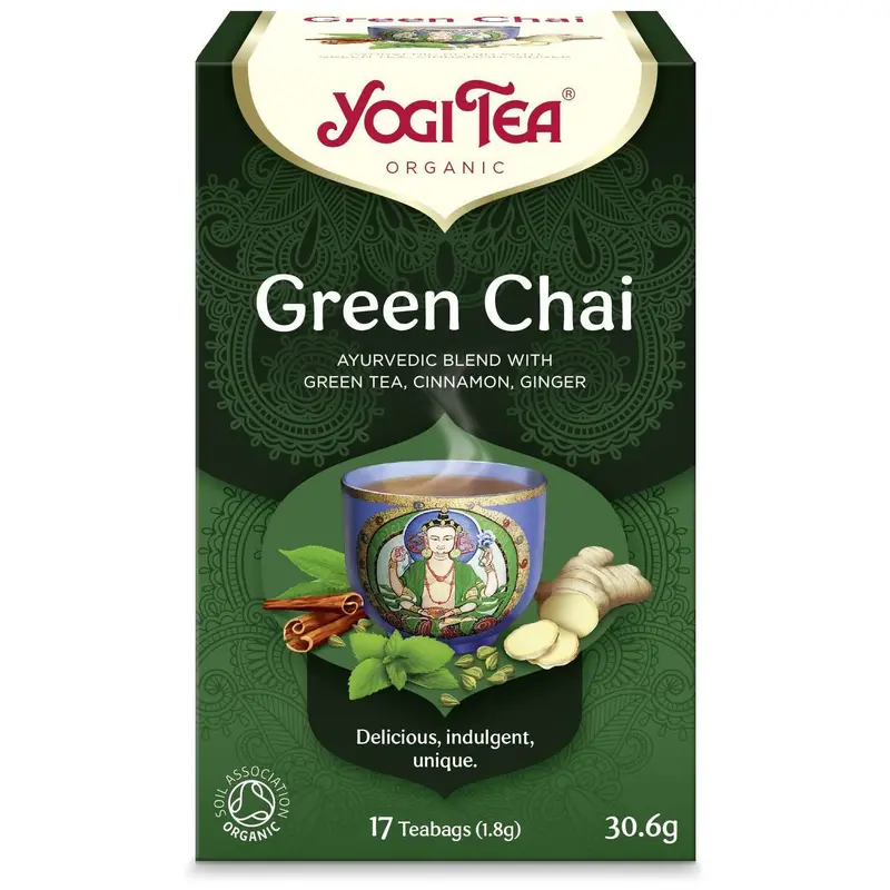 YogiTea Luomu Green Chai tee