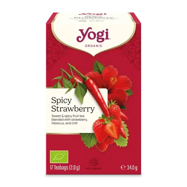 YogiTea Spicy Strawberry Luomuhauduke