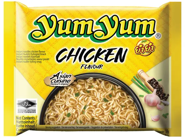 YUM YUM, NOODLE CHICKEN 60G, BOX 30 PCS X60G