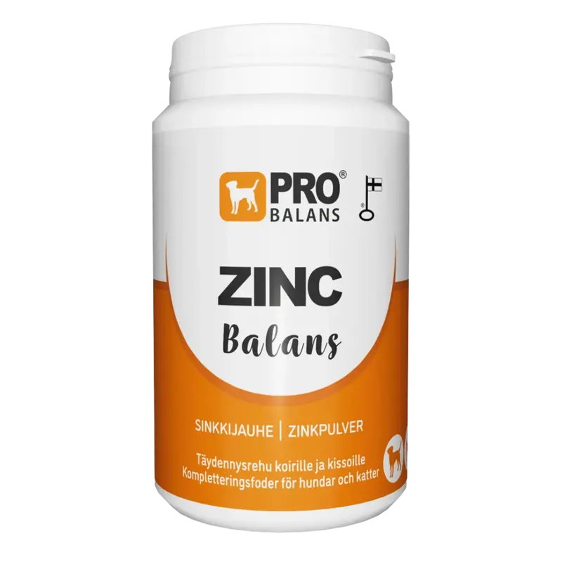 Zincbalans - Sinkkijauhe koirille ja kissoille 120 g, Probalans- ERÄ